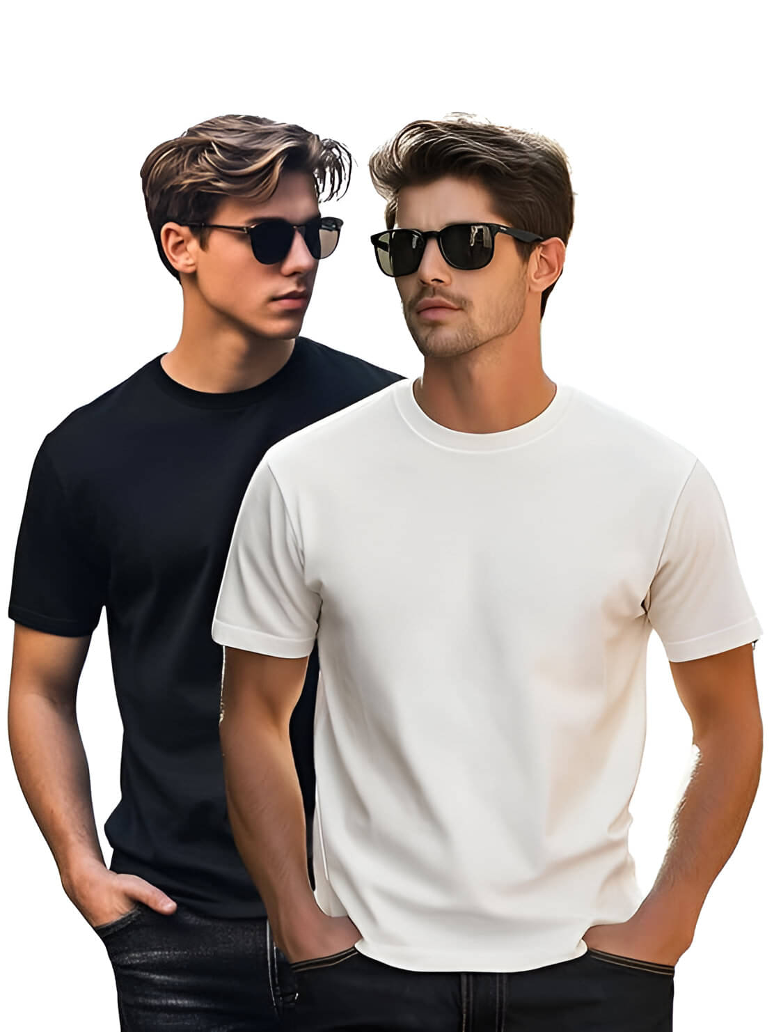 GARBFEB Men Cotton Regular Fit Solid T-Shirt ( Multicolor1 ) GARBFEB Men Cotton Regular Fit Solid T-Shirt ( Multicolor1 )