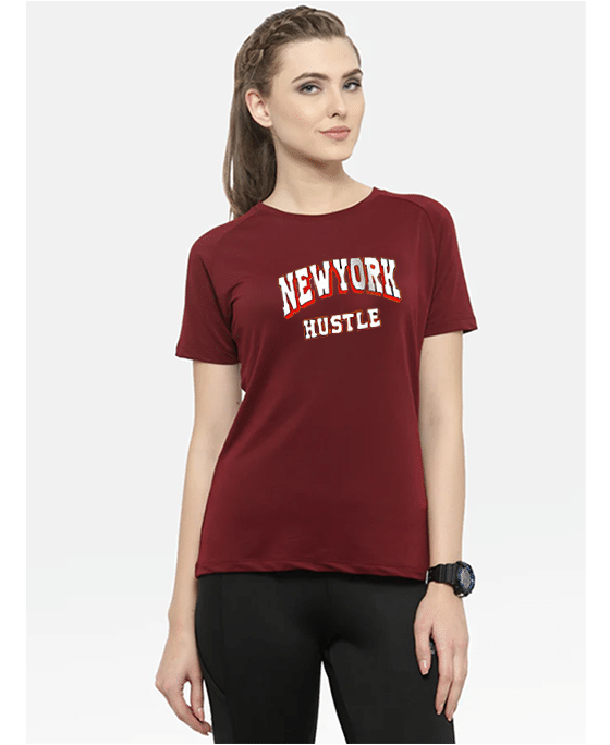Glito Maroon Polyester Lycra Compression - Single Glito Maroon Polyester Lycra Compression - Single