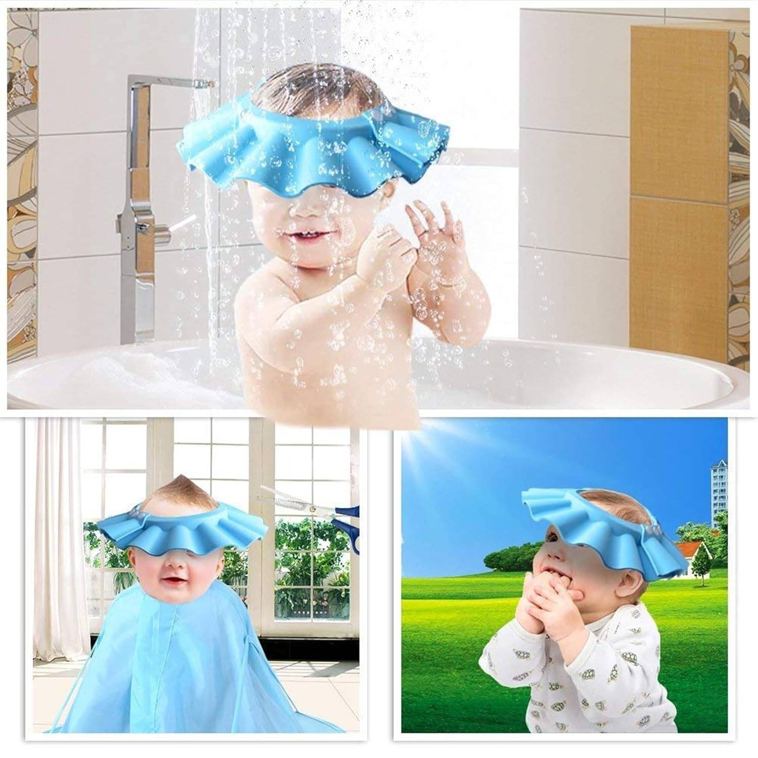    			KRAMOX Multi-Colour EVA Foam Shower Cap ( 2 pcs )