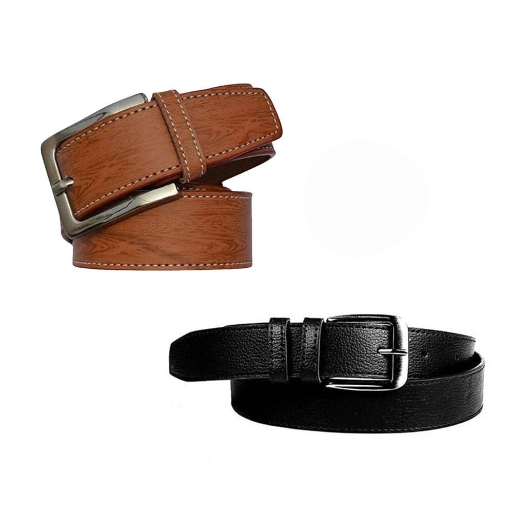 Kastner - Multicolor PU Men's Casual Belt ( Pack of 2 ) Kastner - Multicolor PU Men's Casual Belt ( Pack of 2 )