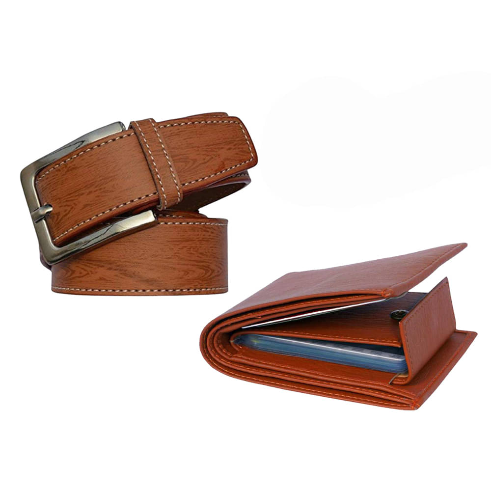 Kastner - Multicolor PU Men's Belts Wallets Set ( Pack of 2 ) Kastner - Multicolor PU Men's Belts Wallets Set ( Pack of 2 )