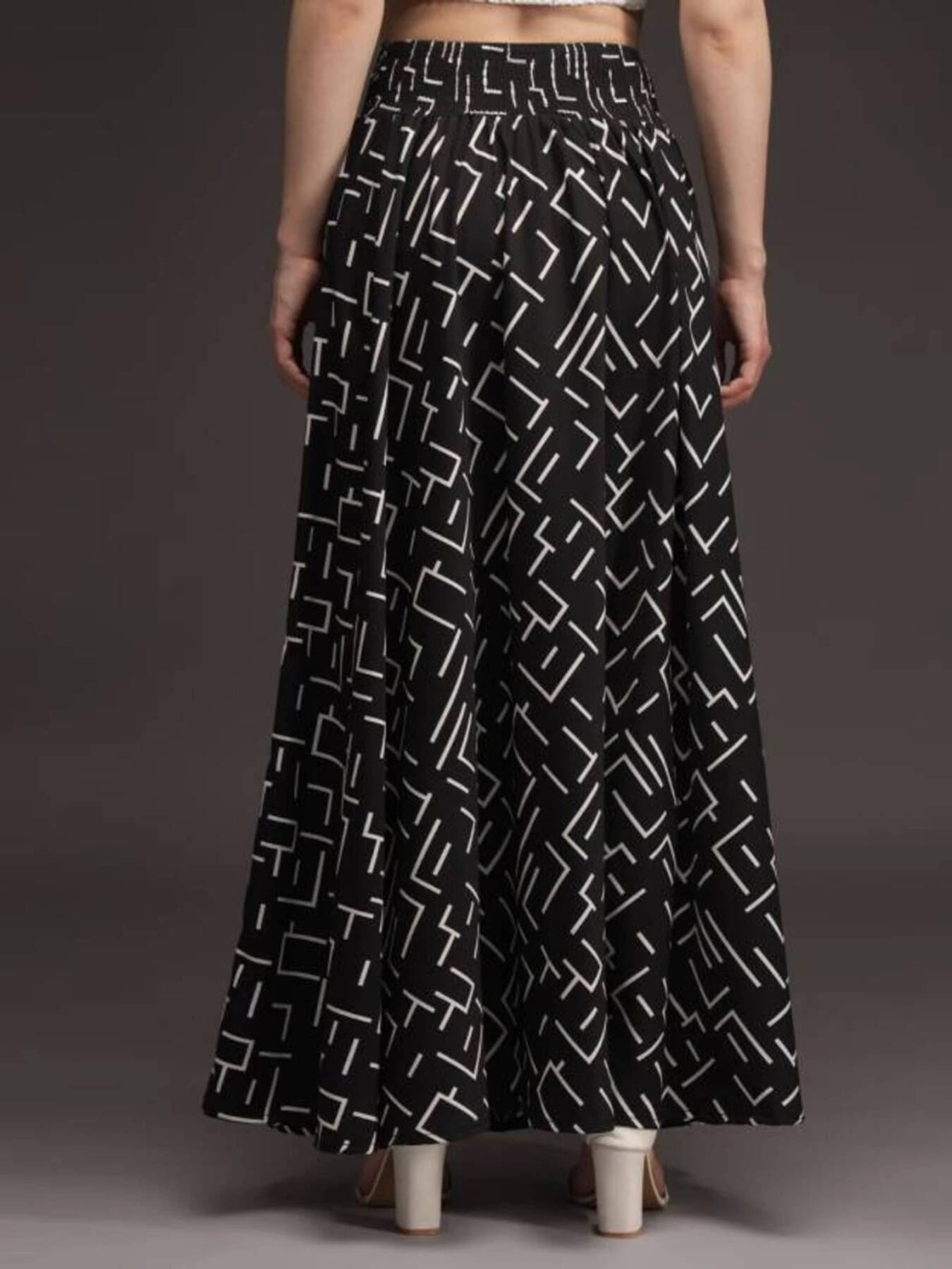     			Ki2 Fashion Pack of 1 Viscose Flared Women's Casual Pants ( Black )