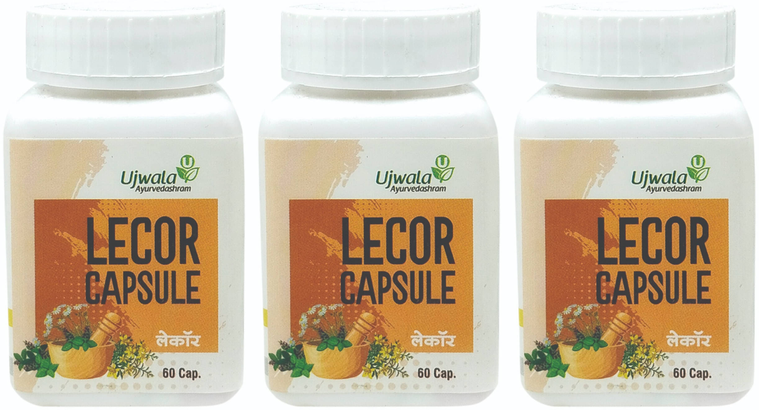 Ujwala Ayurvedashram Lecor Capsule, For Vitiligo, For White Patches, Increase Melanine Secretion 60 No.S (Pack of 4) Ujwala Ayurvedashram Lecor Capsule, For Vitiligo, For White Patches, Increase Melanine Secretion 60 No.S (Pack of 4)