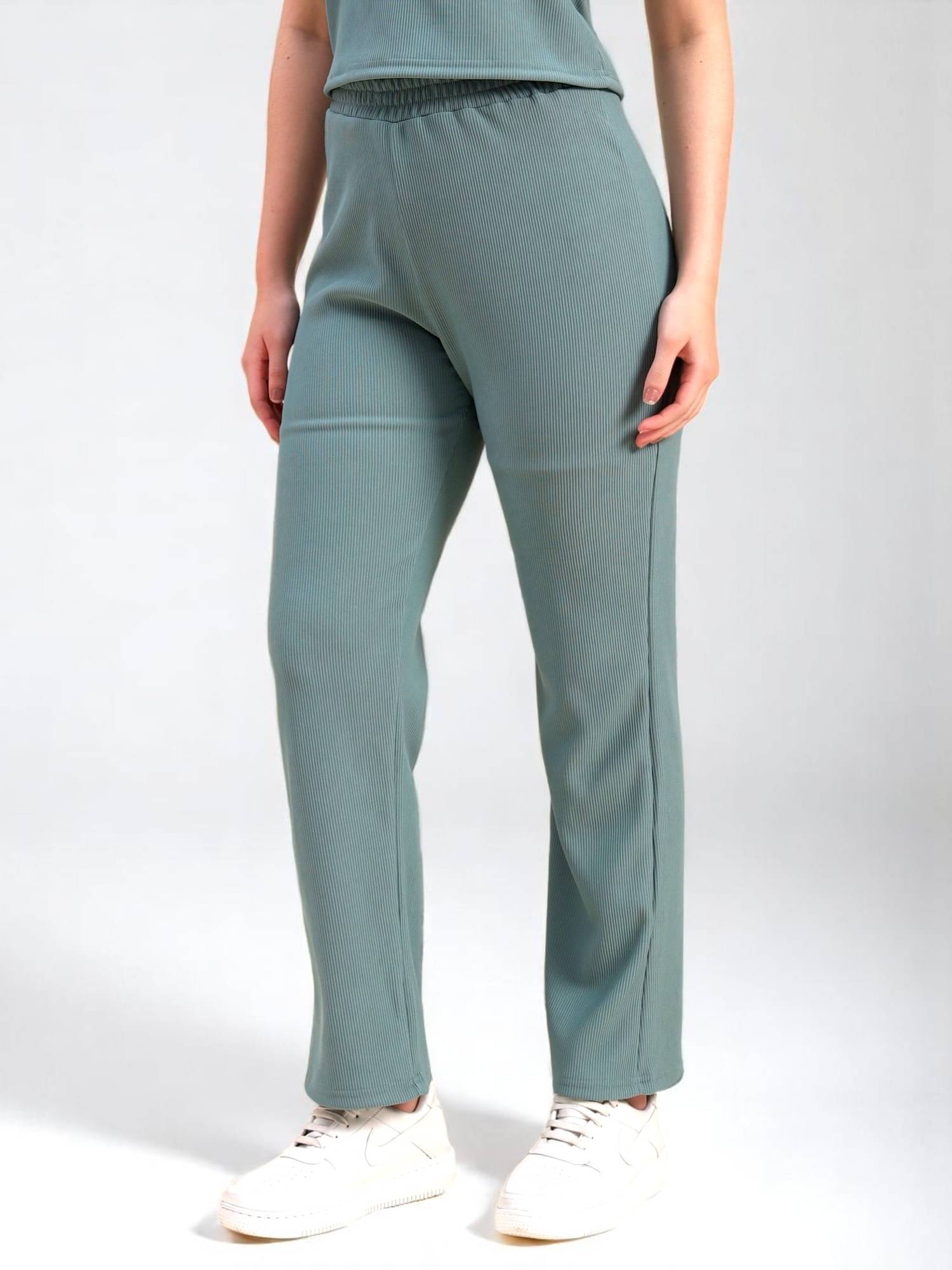     			Leewan Pack of 1 Cotton Straight Women's Casual Pants ( Mint Green )