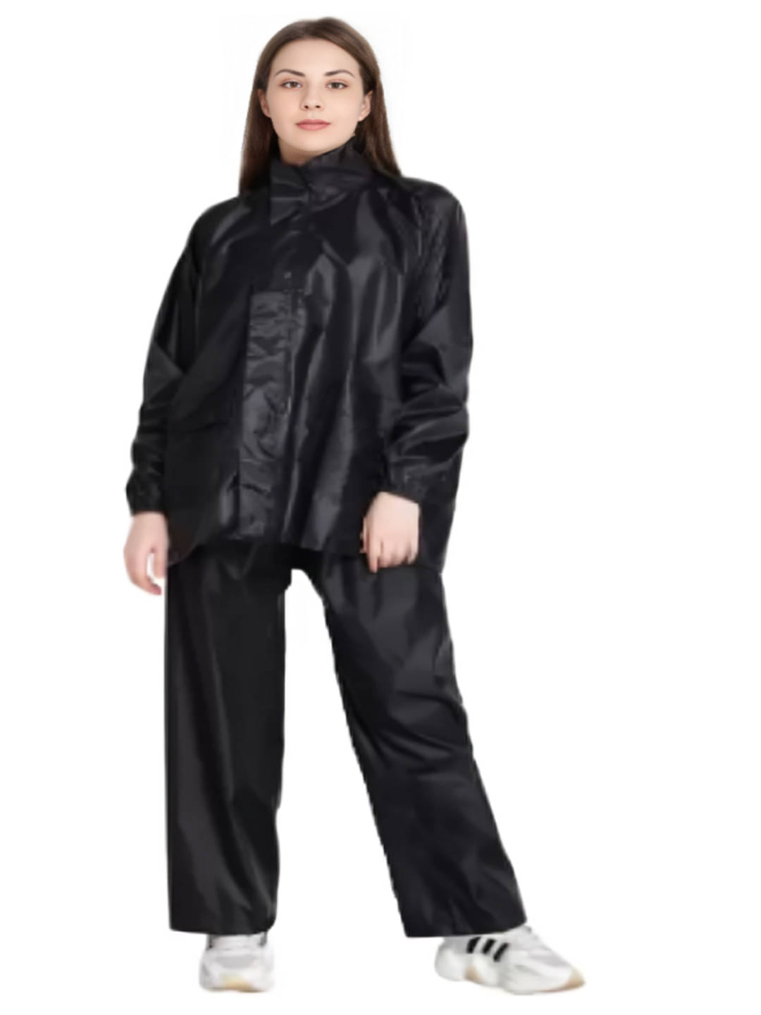 MAYKR Polyester Raincoat Set - Black     			MAYKR Polyester Raincoat Set - Black