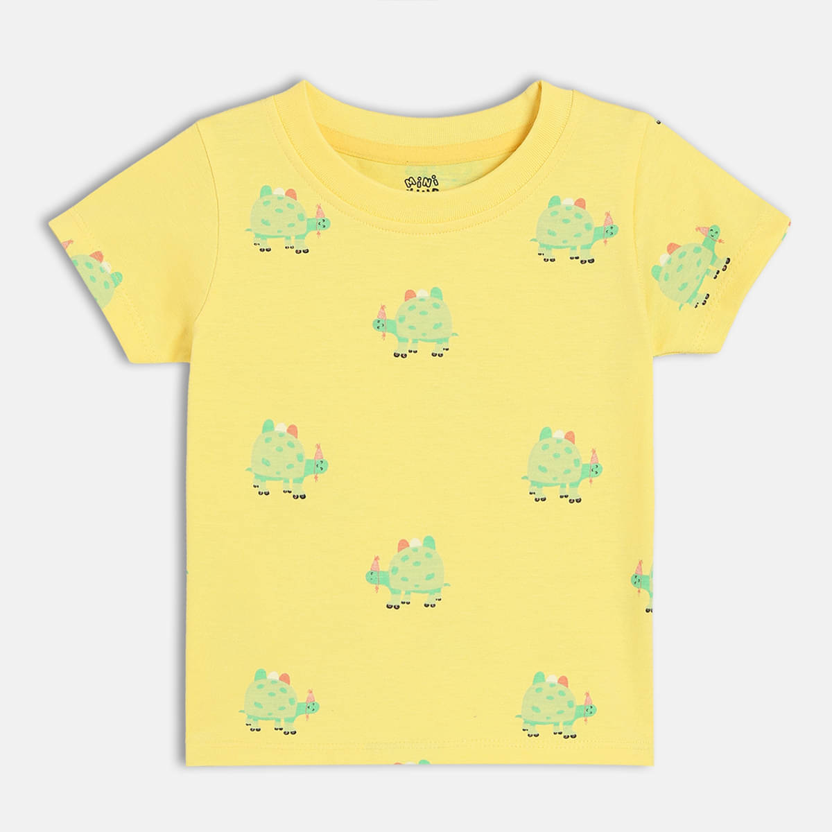     			MINI KLUB Pack of 1 Baby Boys Cotton T-Shirt ( Yellow )