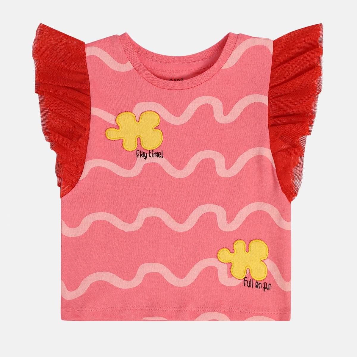     			MINI KLUB Pack of 1 Baby Girls Cotton Top ( Pink )
