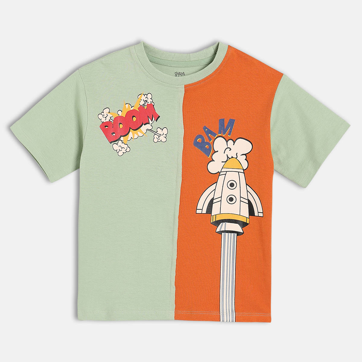     			MINI KLUB Pack of 1 Boys Cotton T-Shirt ( Multicolor )