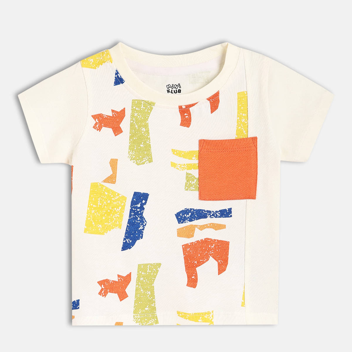     			MINI KLUB Pack of 1 Boys Cotton T-Shirt ( White )