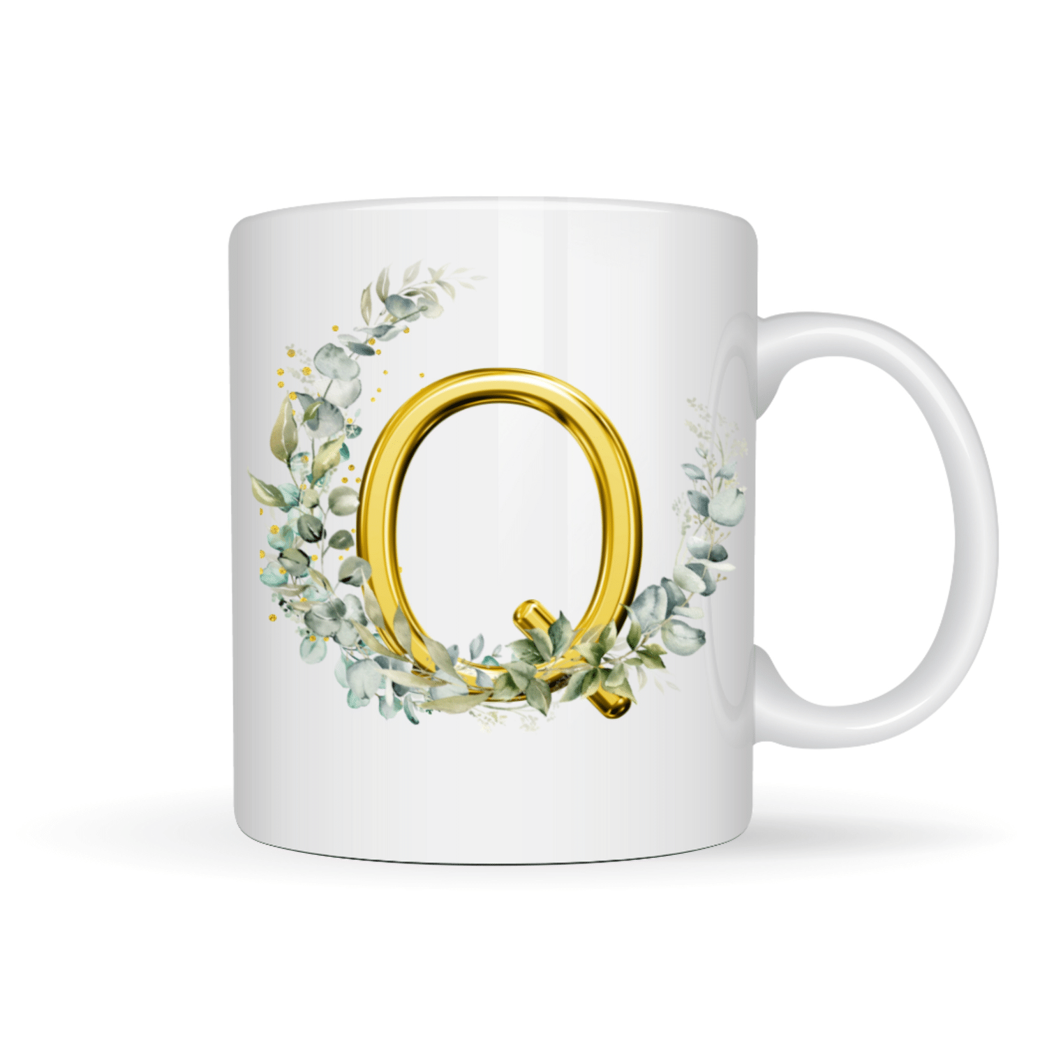     			Maddock white mug Q Ceramic Coffee Mug 350 mL ( Pack of 2 )
