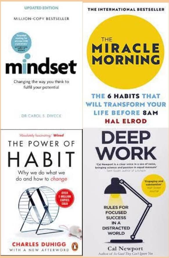 MindSet + Miracle Morning + The Power of Habit + DeepWork