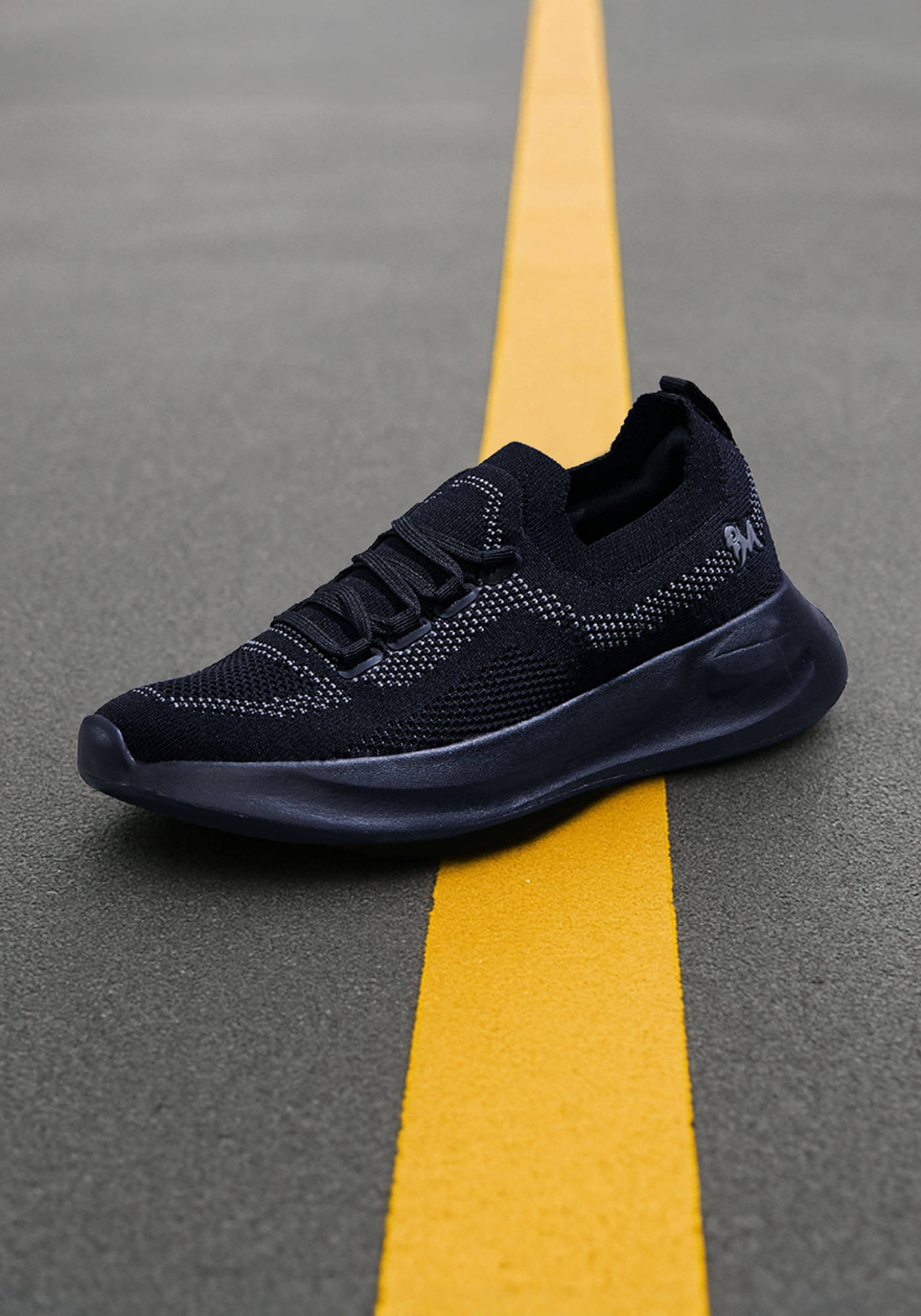     			Neemans BEGIN WALK LEAP Black Men's Sneakers