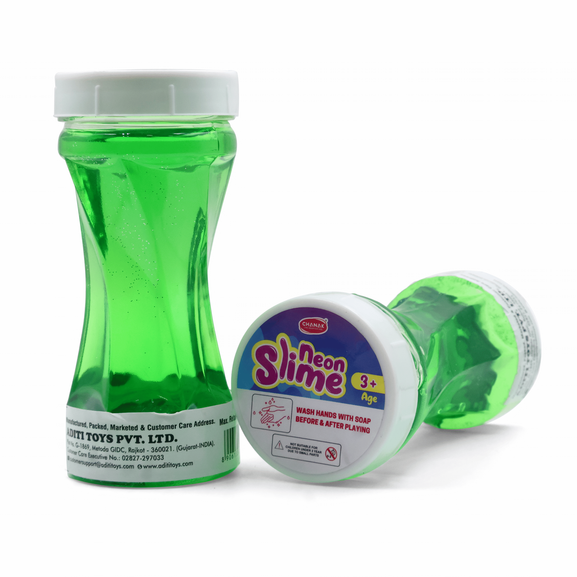     			Neon Slime (150ml) Pack of 2 (Green)