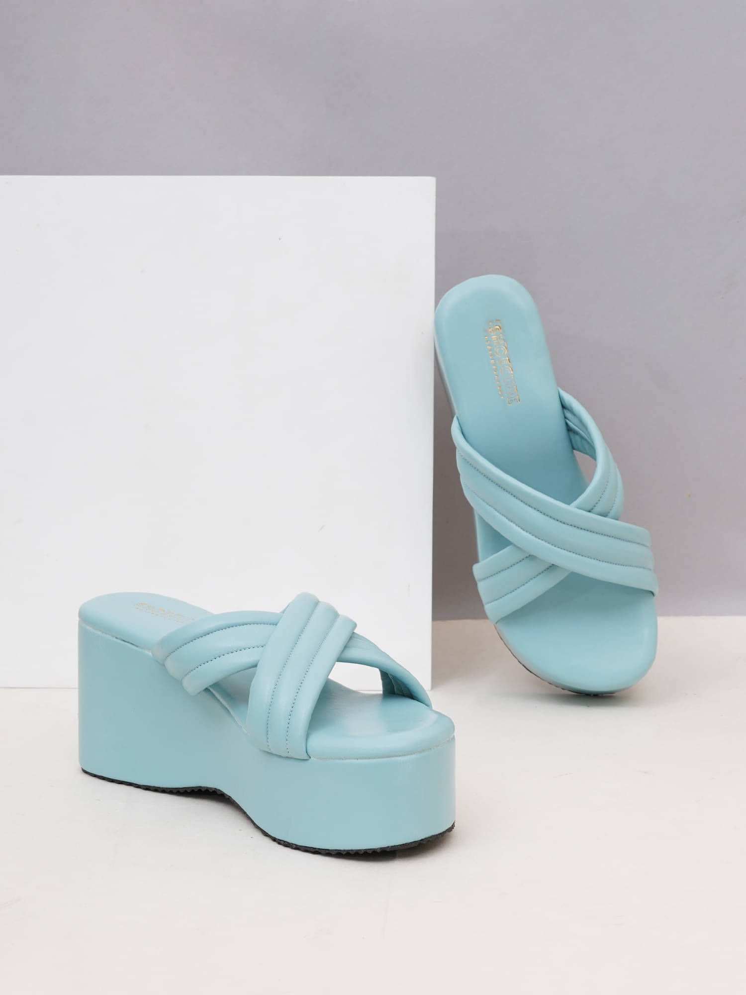 PLANET WALK BLUE Women's Sandal Heels PLANET WALK BLUE Women's Sandal Heels