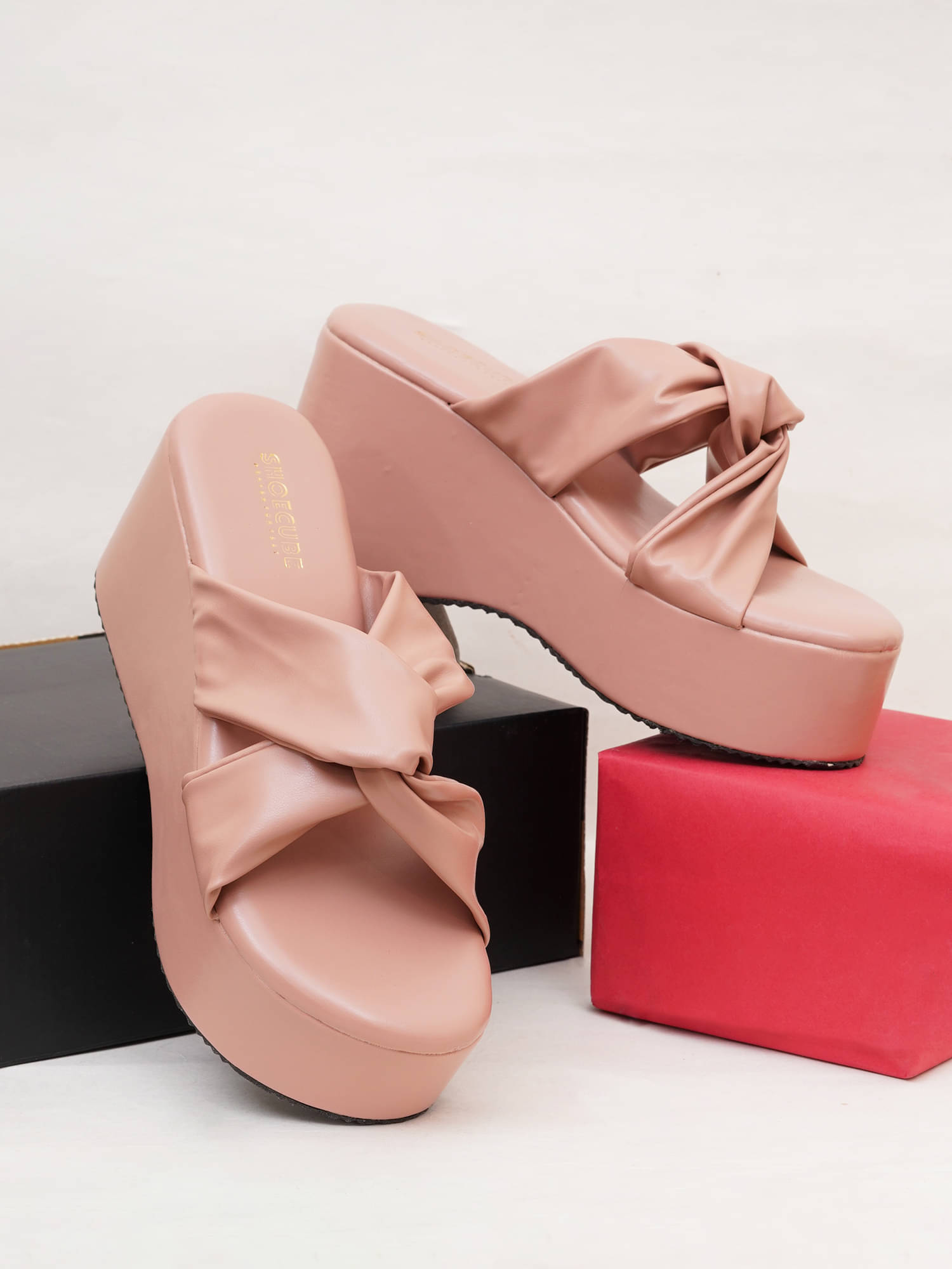 PLANET WALK Pink Women's Sandal Heels PLANET WALK Pink Women's Sandal Heels