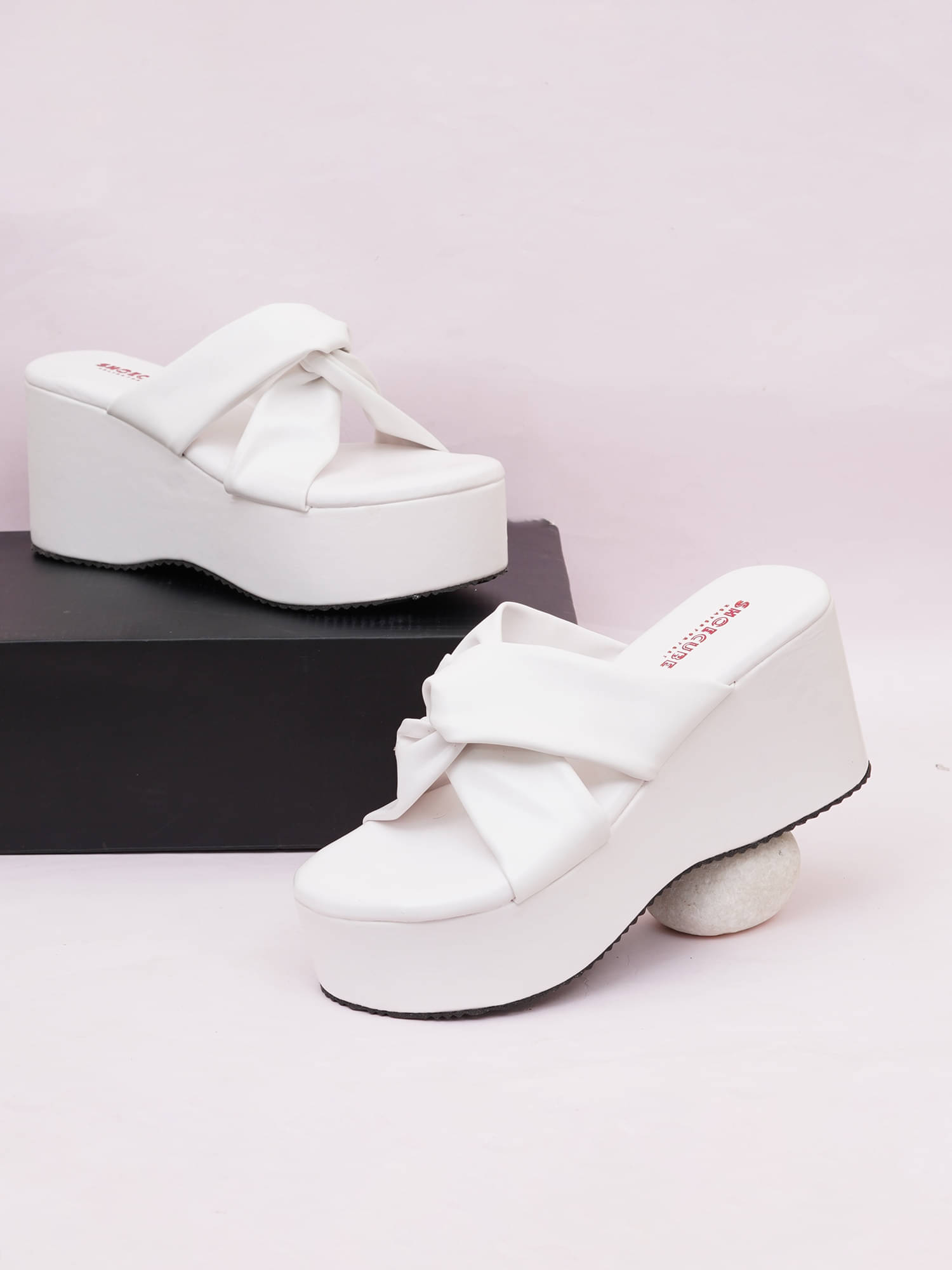 PLANET WALK White Women's Sandal Heels PLANET WALK White Women's Sandal Heels