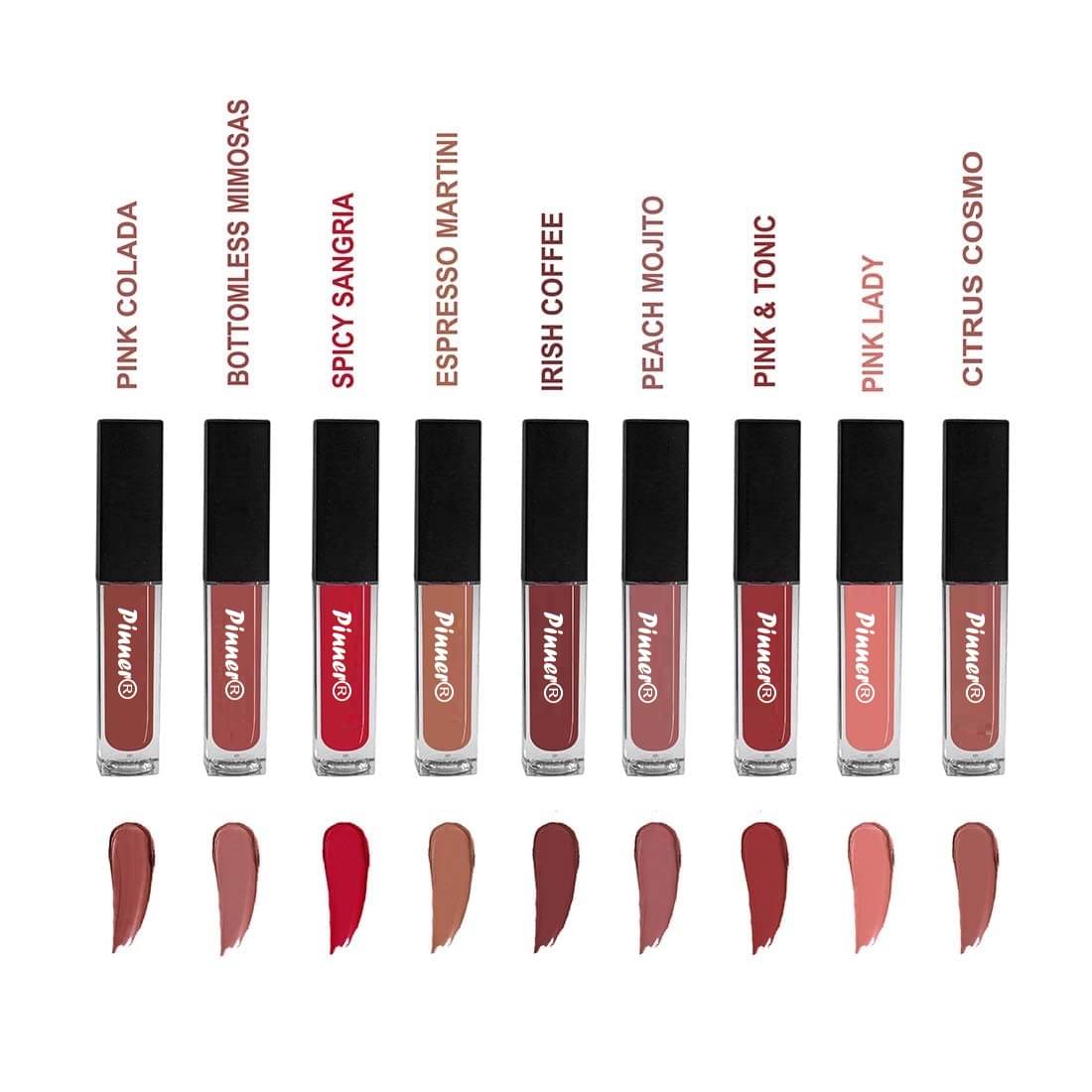     			Pinner Multi Matte Long Lasting Liquid Lipstick ( Pack of 10 )
