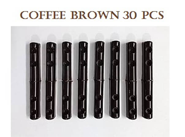 Plastic Hinges for Mosquito Net Window,Colour-Coffee Brown (30 Pcs) Plastic Hinges for Mosquito Net Window,Colour-Coffee Brown (30 Pcs)