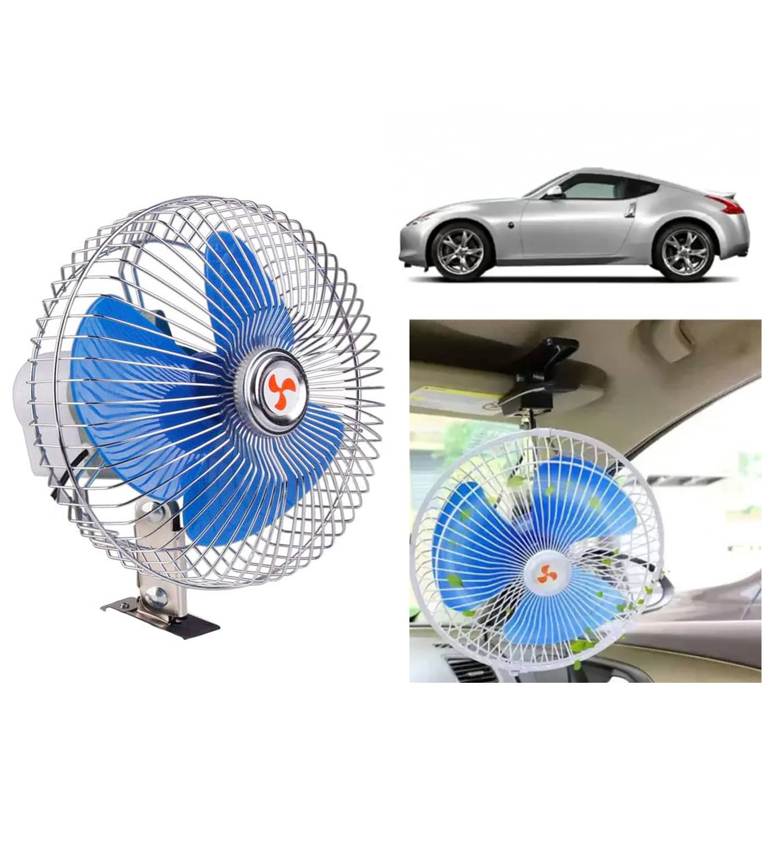 Portable Vehicle Fan run with Solar Panel or any 12 volts Battery Portable Vehicle Fan run with Solar Panel or any 12 volts Battery