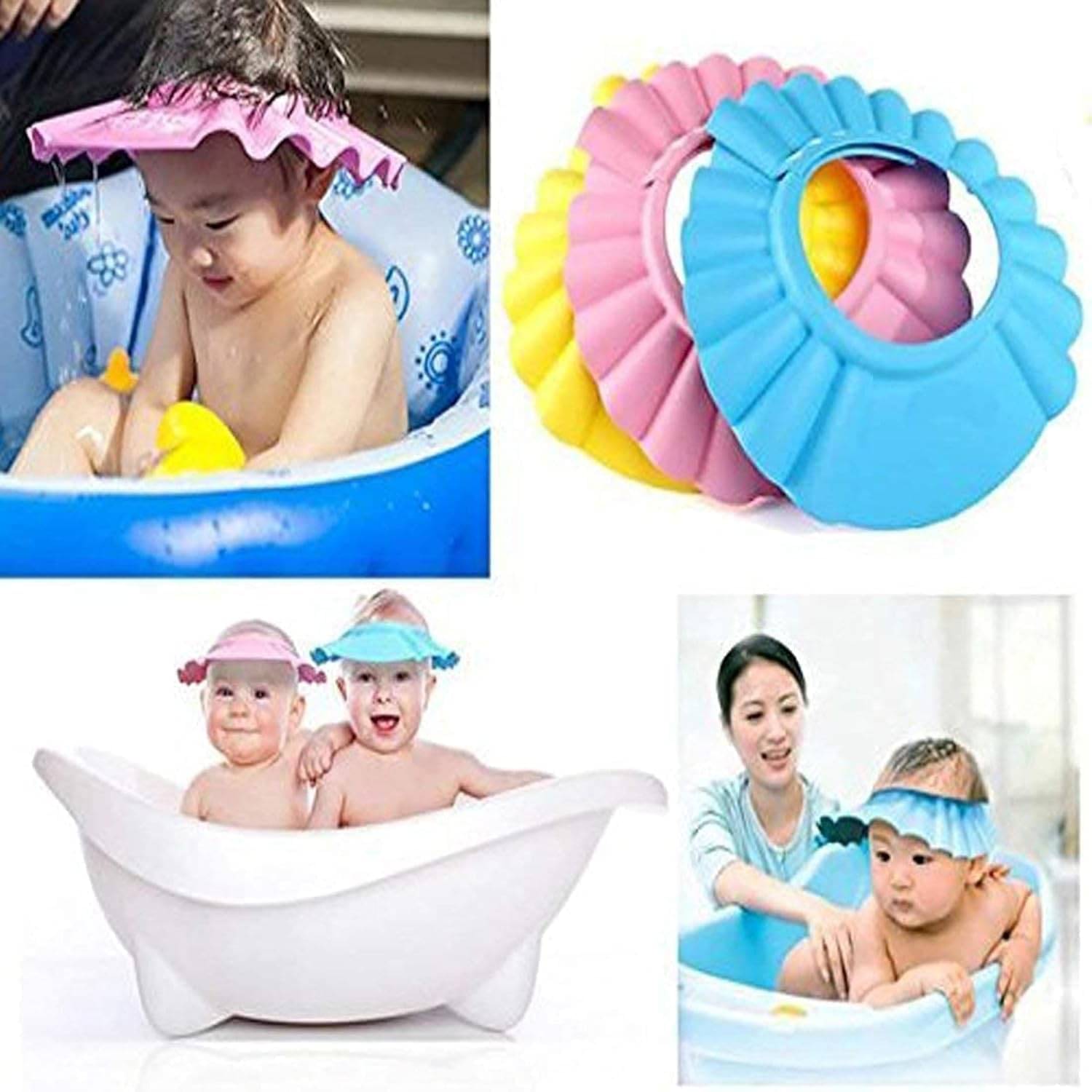     			Rv fashion Multi-Colour Plastic Shower Cap ( 5 or more pcs )