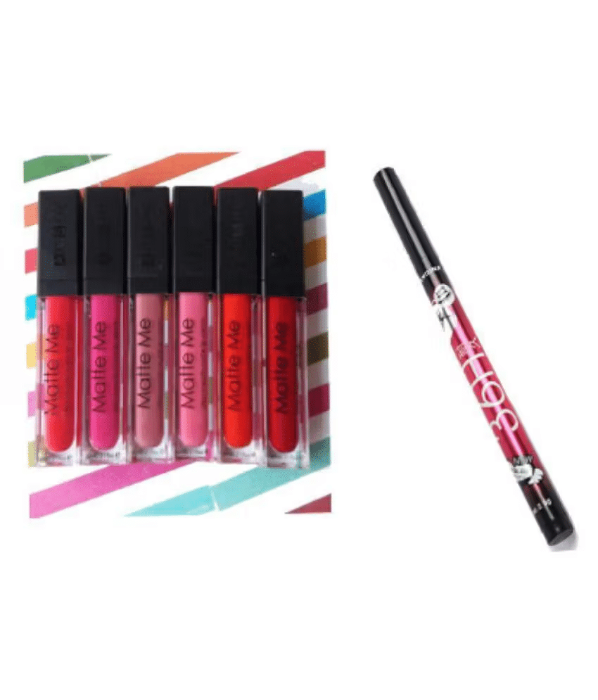     			SHEFFO Multi Matte Hydrating Liquid Lipstick ( Pack of 7 )