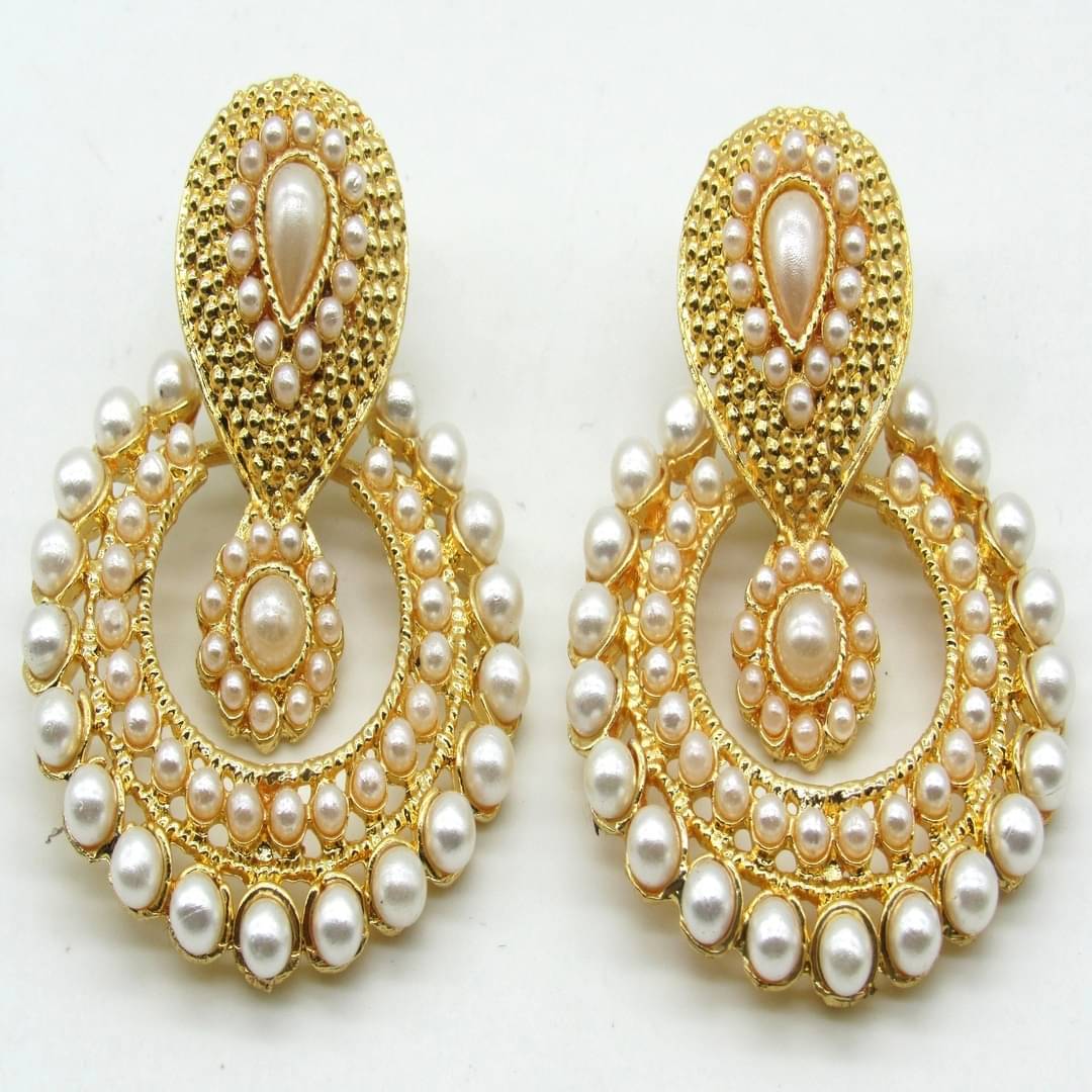     			SHREE MAULI CREATION Gold Danglers Earrings ( Pack of 2 )