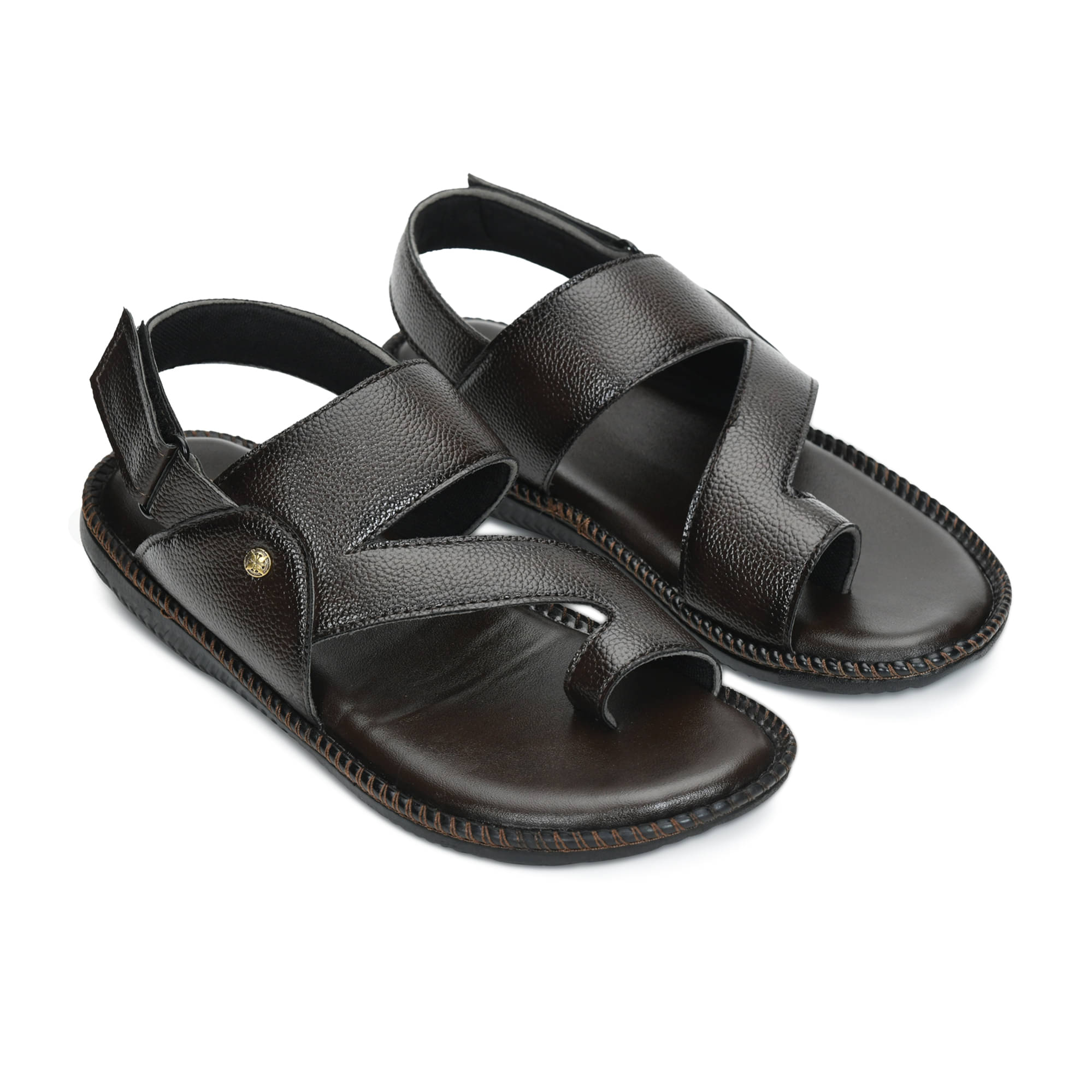     			STEPSOFT - Brown Men's Sandals