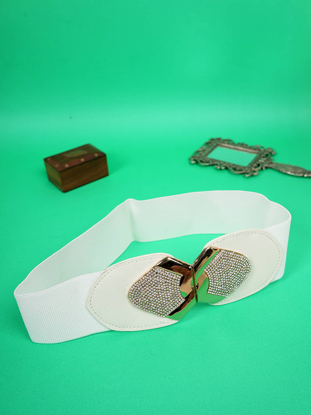     			STYLE SHOES Fabric Women's Stretchable Belt ( Pack of 1 )