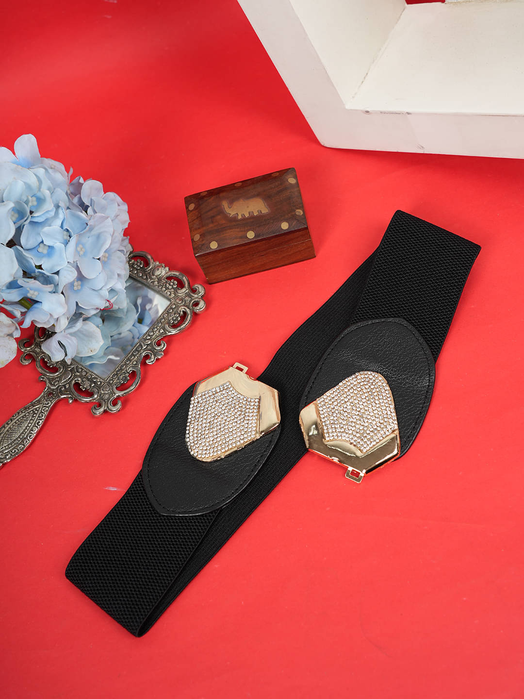     			STYLE SHOES Fabric Women's Stretchable Belt ( Pack of 1 )