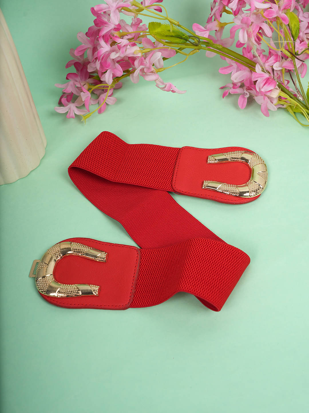     			STYLE SHOES Fabric Women's Stretchable Belt ( Pack of 1 )