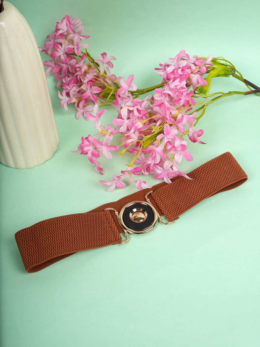     			STYLE SHOES Fabric Women's Stretchable Belt ( Pack of 1 )