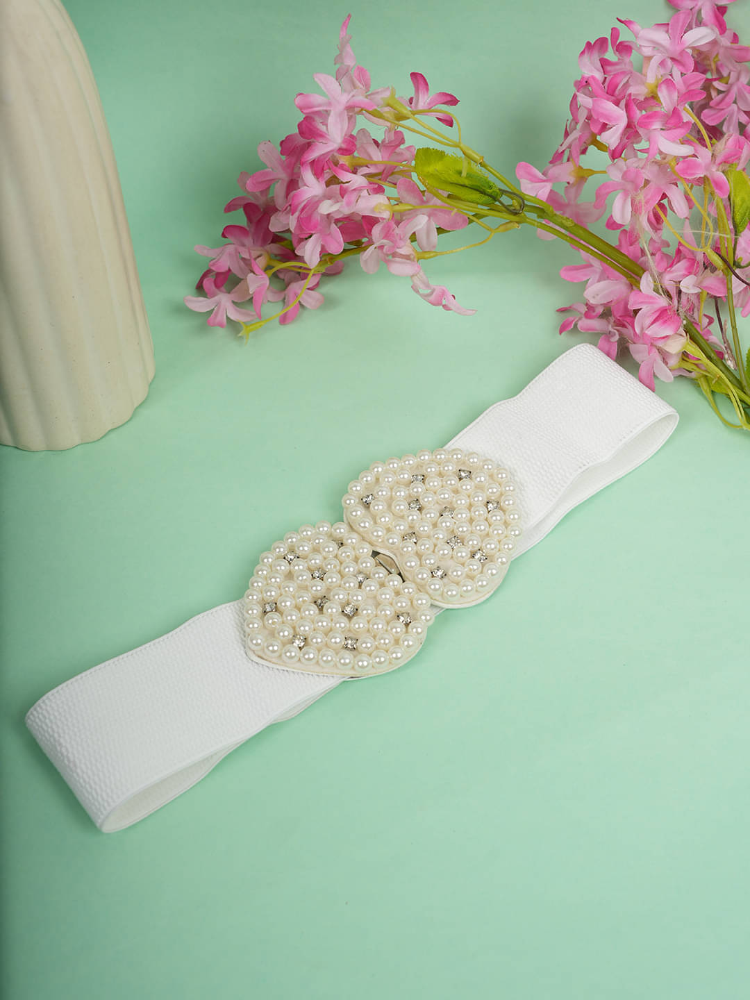     			STYLE SHOES Fabric Women's Stretchable Belt ( Pack of 1 )