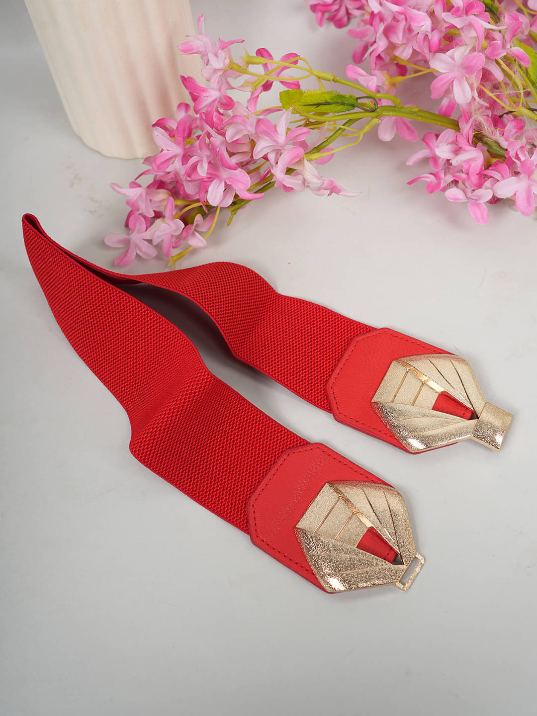     			STYLE SHOES Fabric Women's Stretchable Belt ( Pack of 1 )