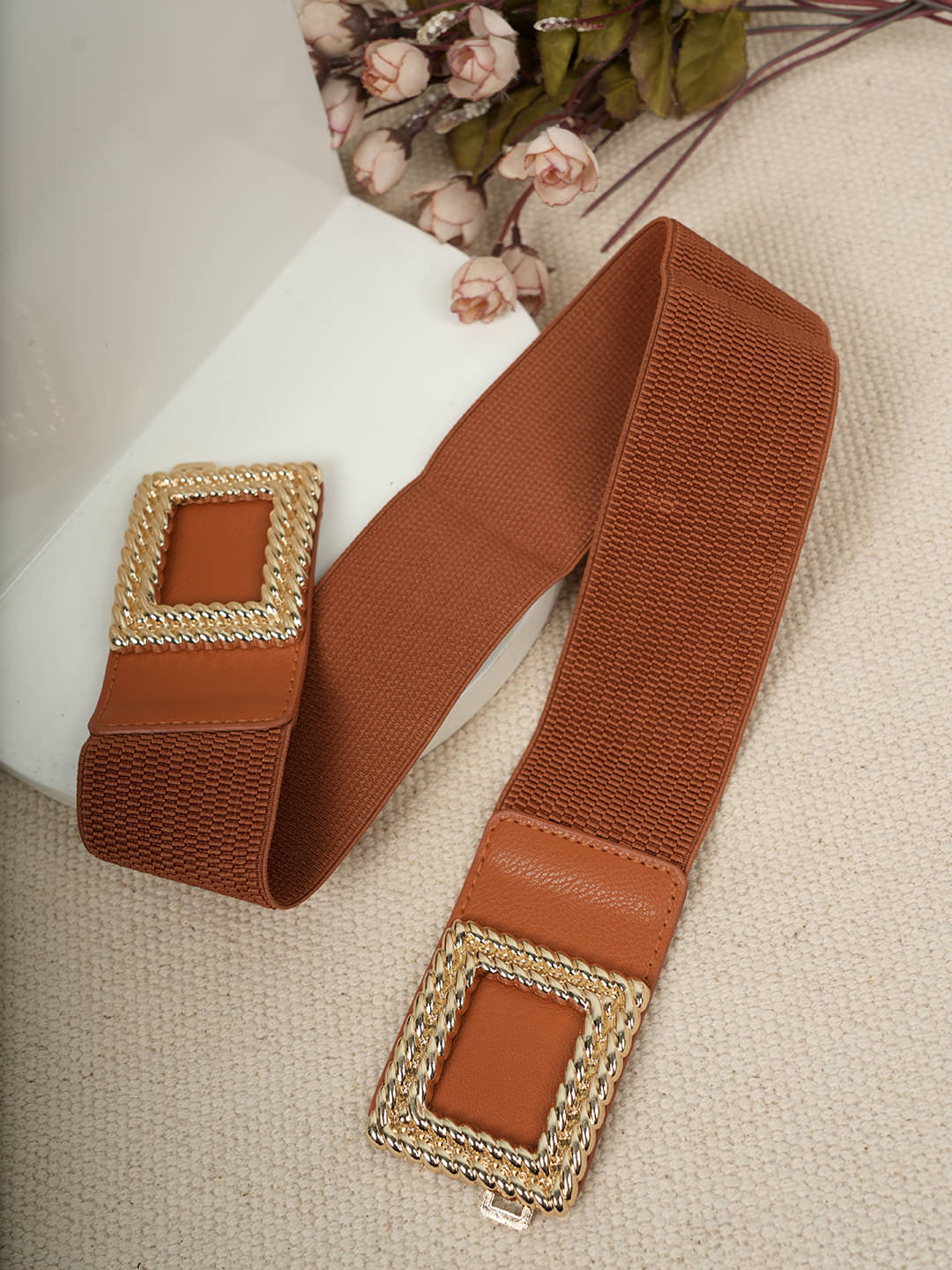     			STYLE SHOES Fabric Women's Stretchable Belt ( Pack of 1 )