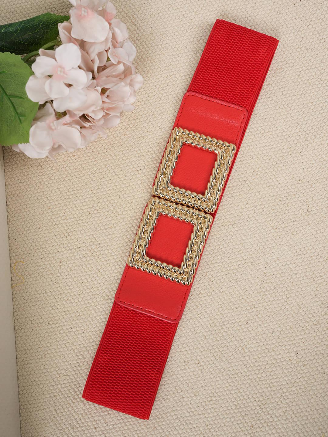     			STYLE SHOES Fabric Women's Stretchable Belt ( Pack of 1 )
