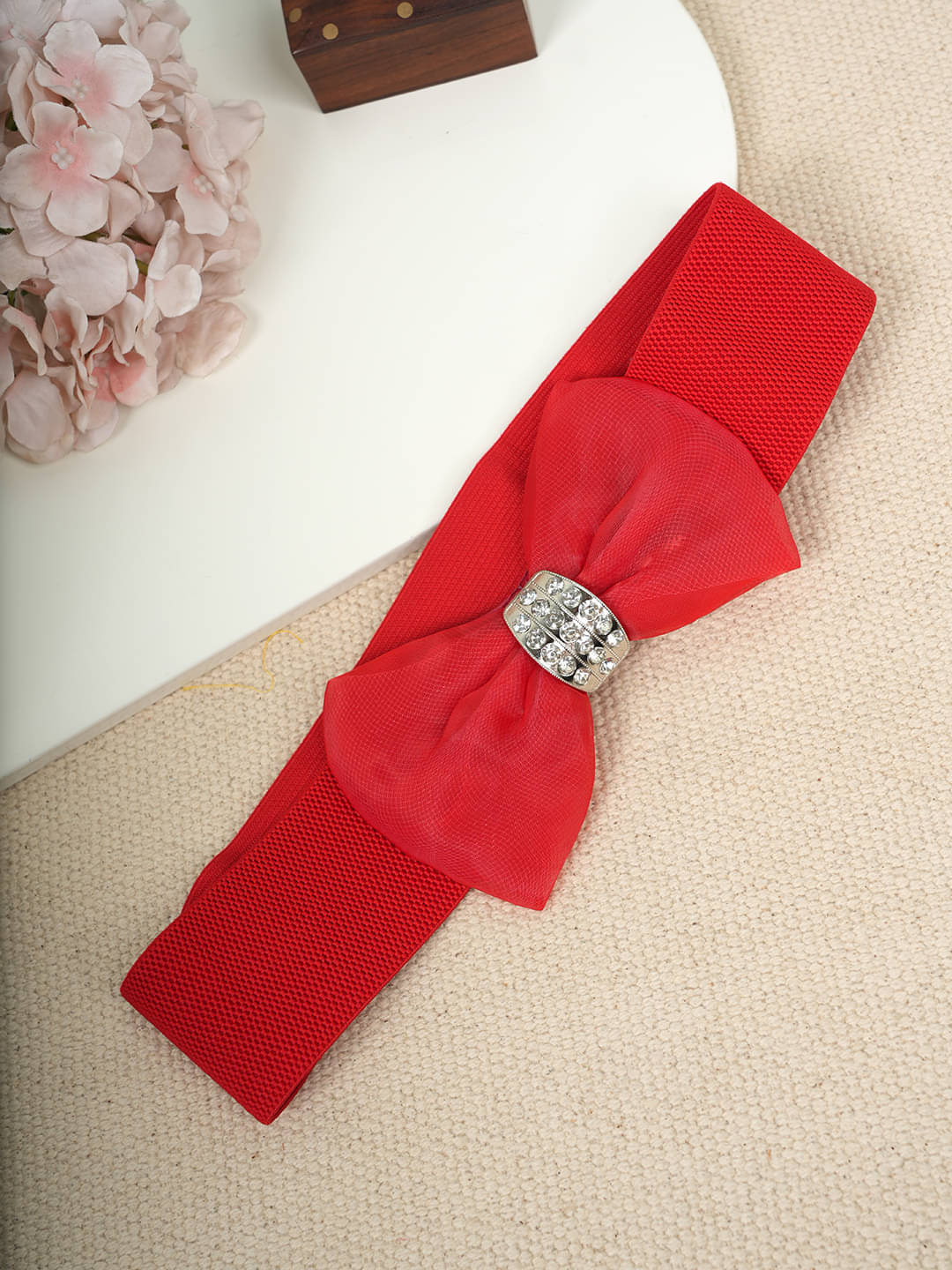     			STYLE SHOES Fabric Women's Stretchable Belt ( Pack of 1 )