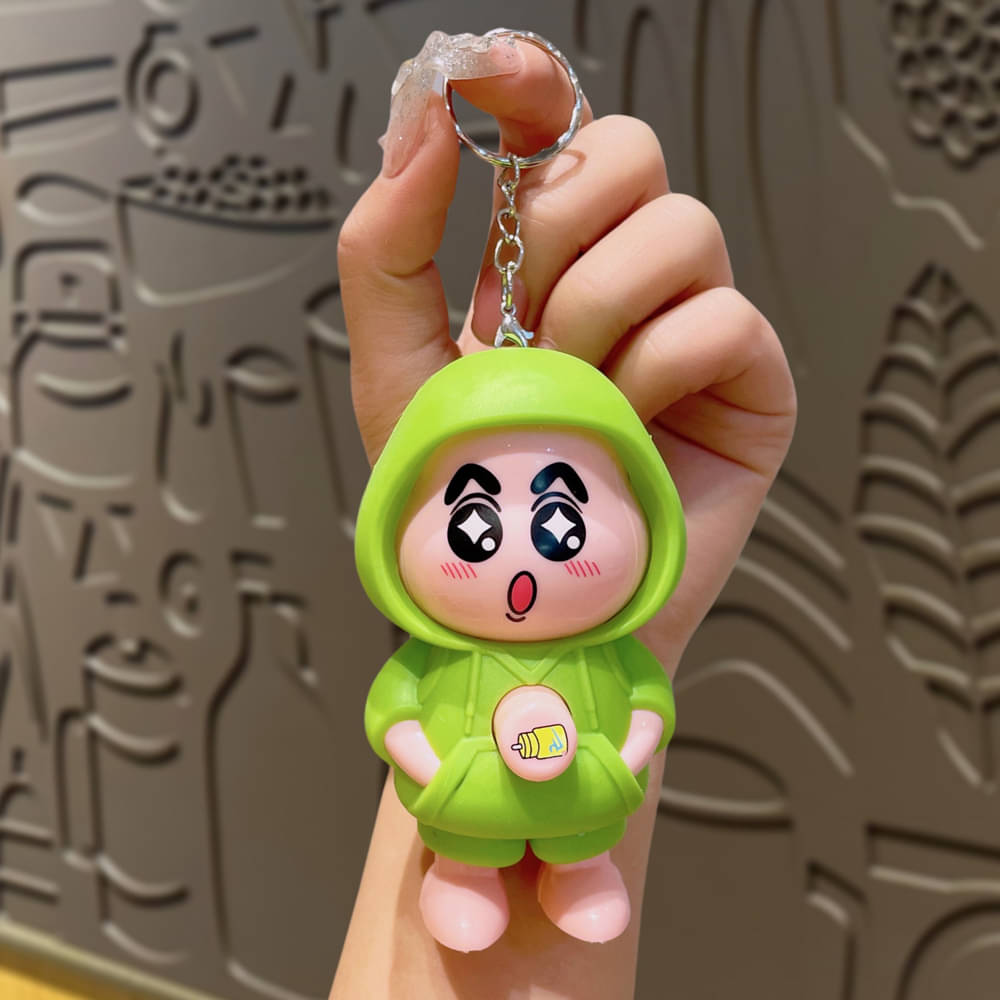 Shinchan Expression Changing Keychain Toy – 3-in-1 Decoration for Bag, Car & Keys | Cute Cartoon Accessory in Green Shinchan Expression Changing Keychain Toy – 3-in-1 Decoration for Bag, Car & Keys | Cute Cartoon Accessory in Green