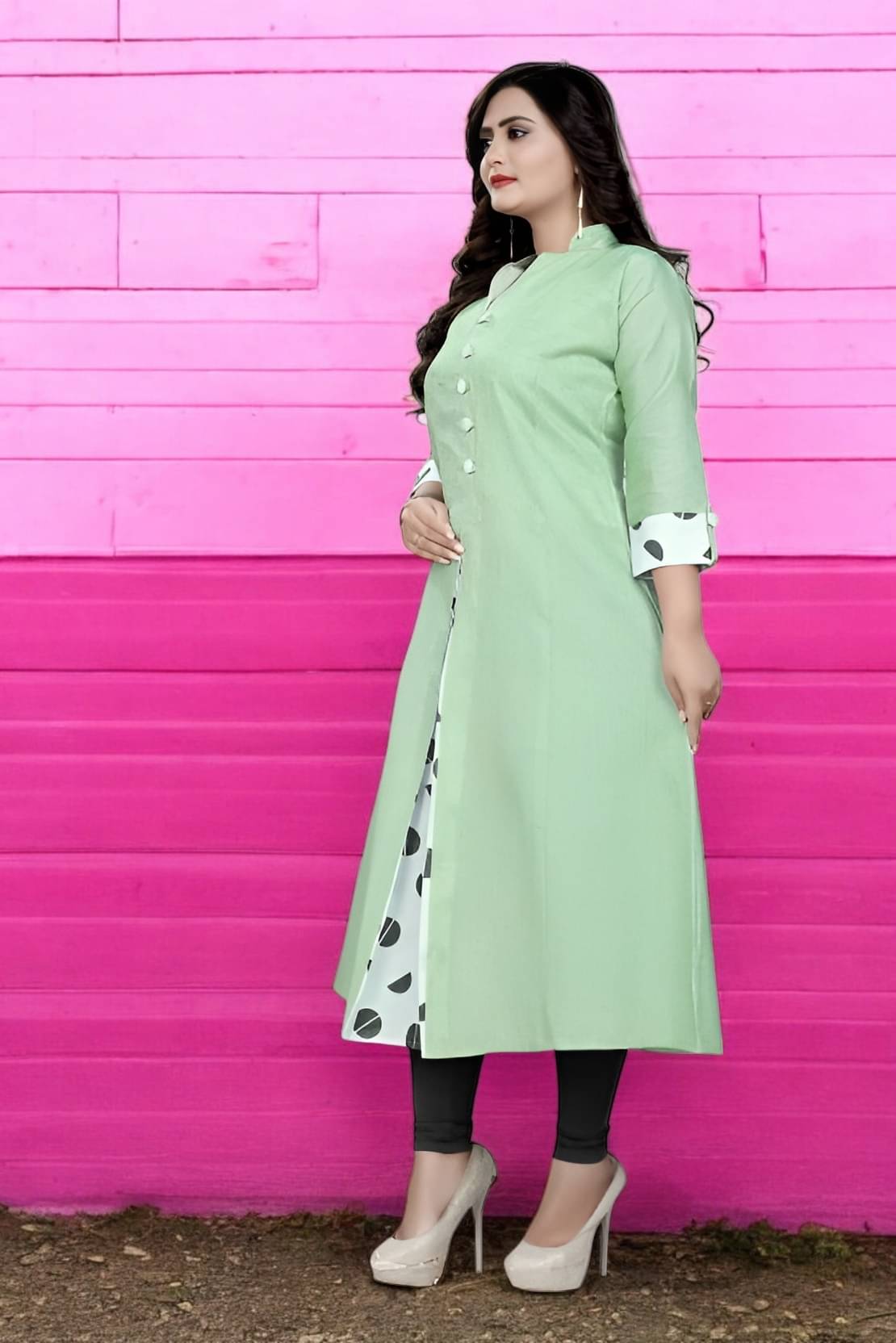    			TEXPA FASHION Women Cotton Striped A-line Kurti ( Multicolor )