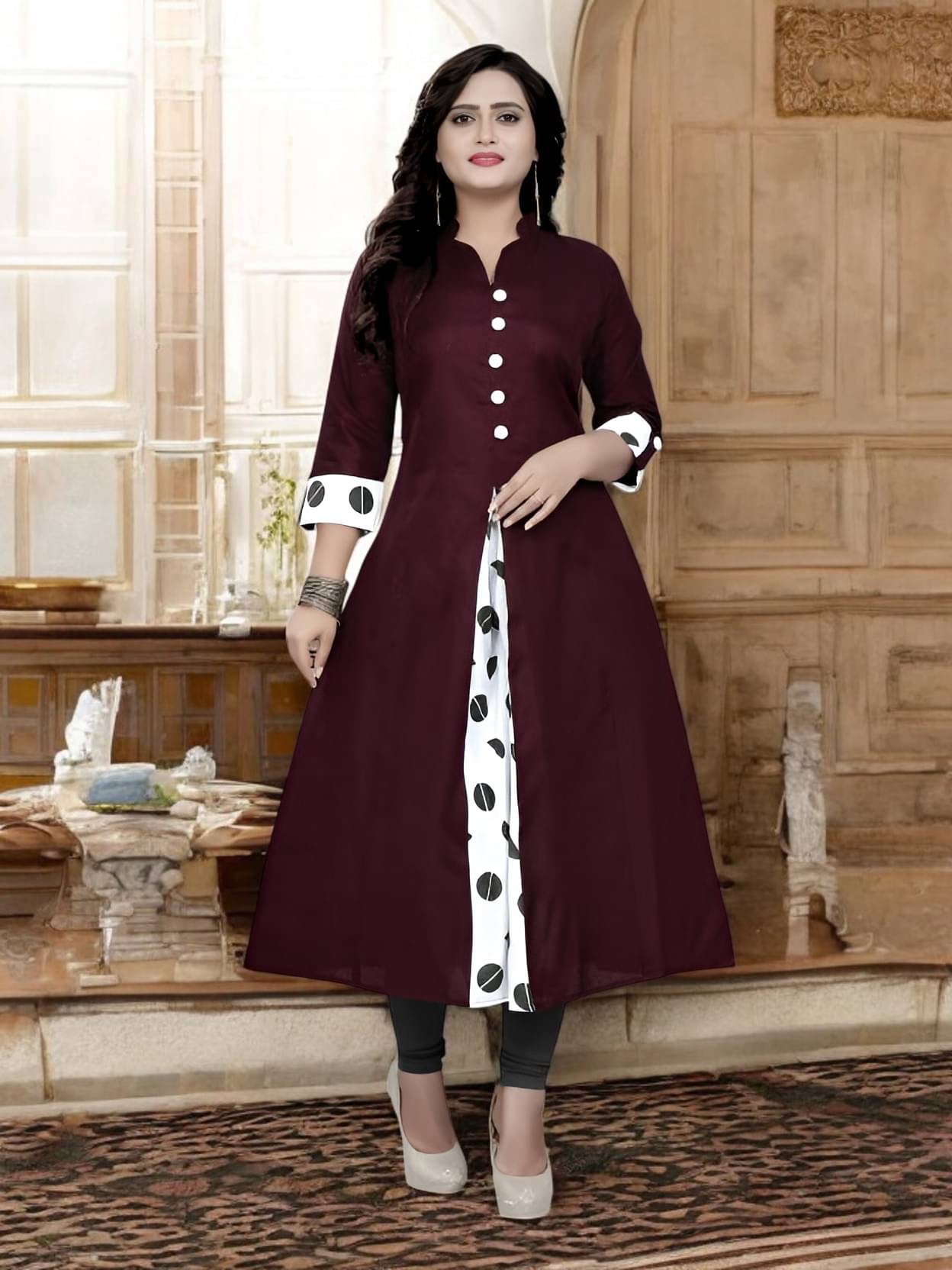     			TEXPA FASHION Women Cotton Striped A-line Kurti ( Multicolor )