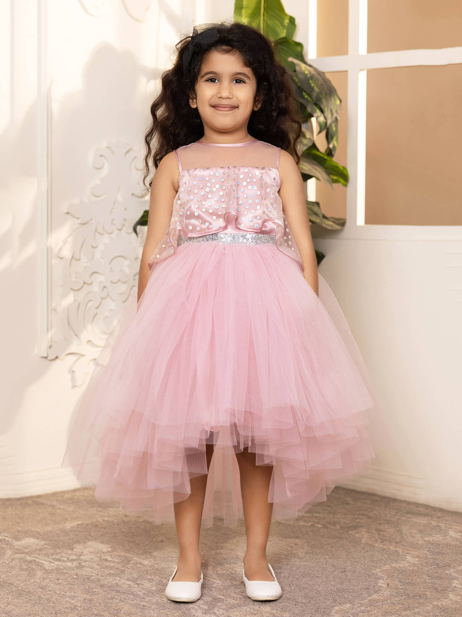 Toy Balloon Kids Net Frock For Girls ( Pack of 1 , Pink ) Toy Balloon Kids Net Frock For Girls ( Pack of 1 , Pink )