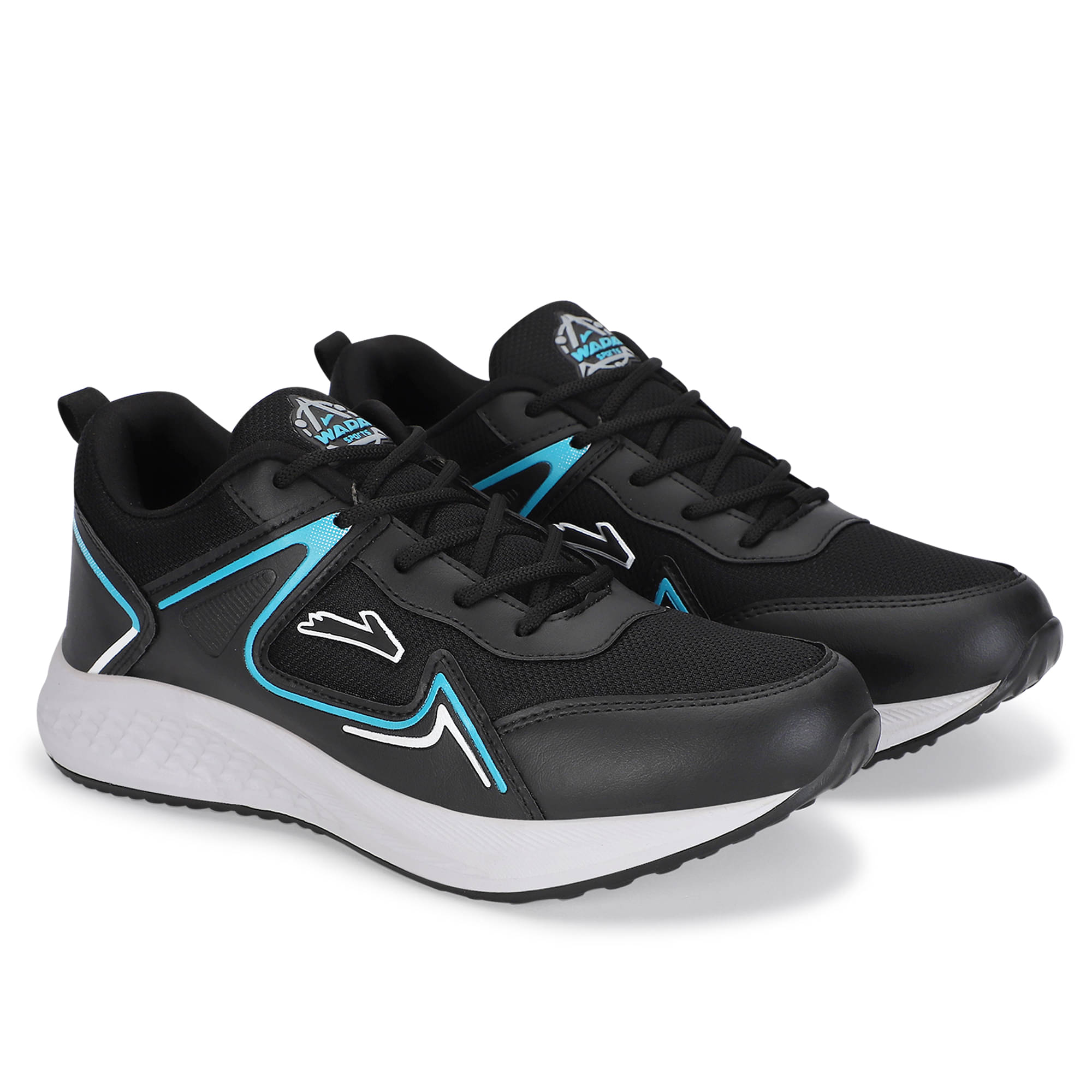     			WADA GLACIER Black Men's Sneakers