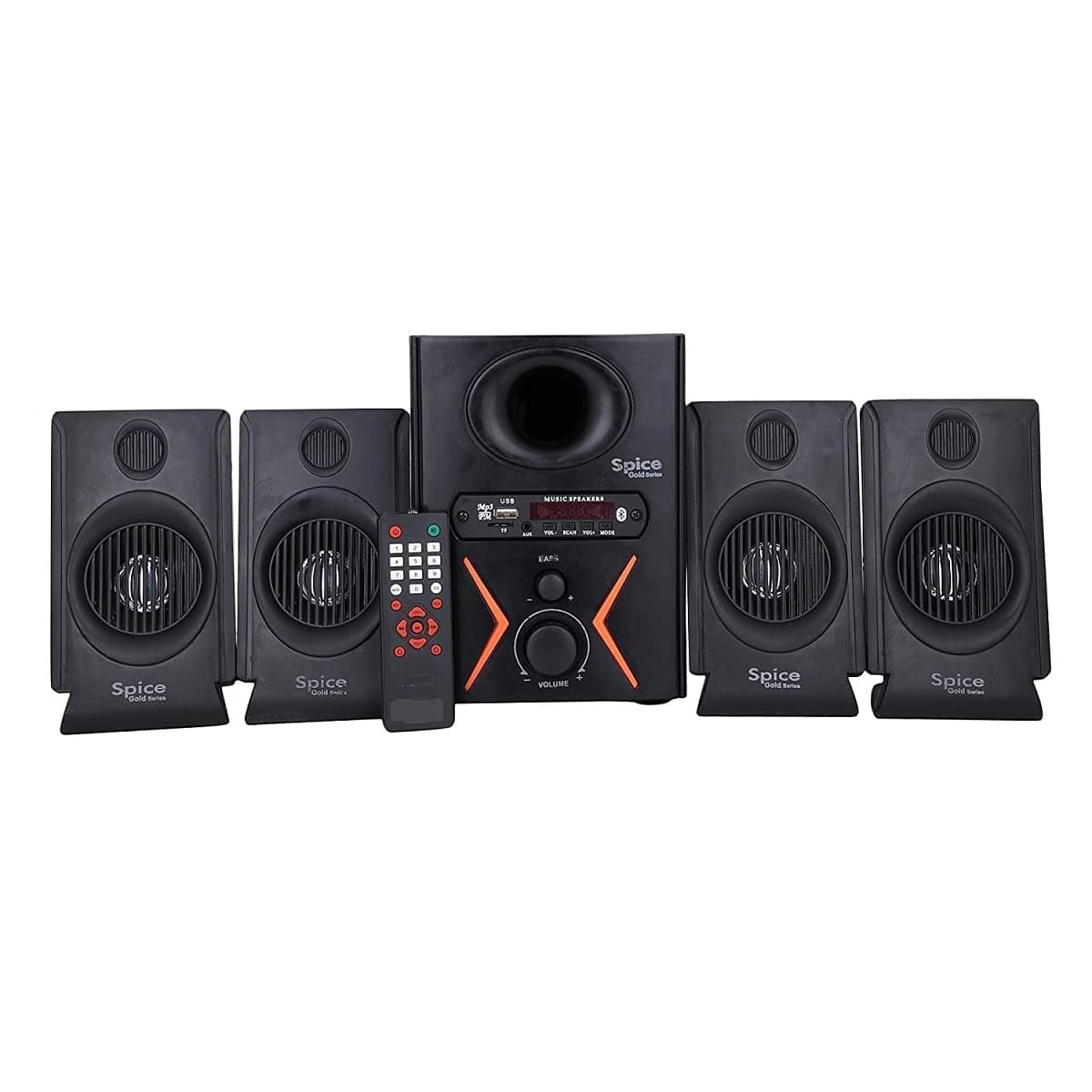     			Zinitax Series 4.1 80 W Bluetooth Speaker Bluetooth v5.0 with USB,Aux Playback Time 10 hrs Black