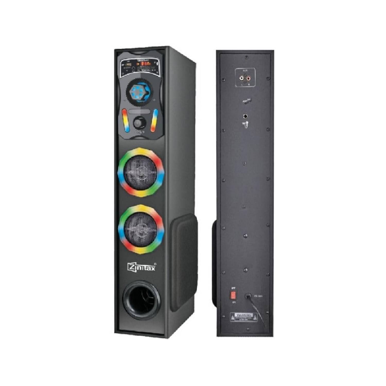     			Znitax Tower Speaker 80 W Bluetooth Speaker Bluetooth v5.0 with USB Playback Time 10 hrs Black