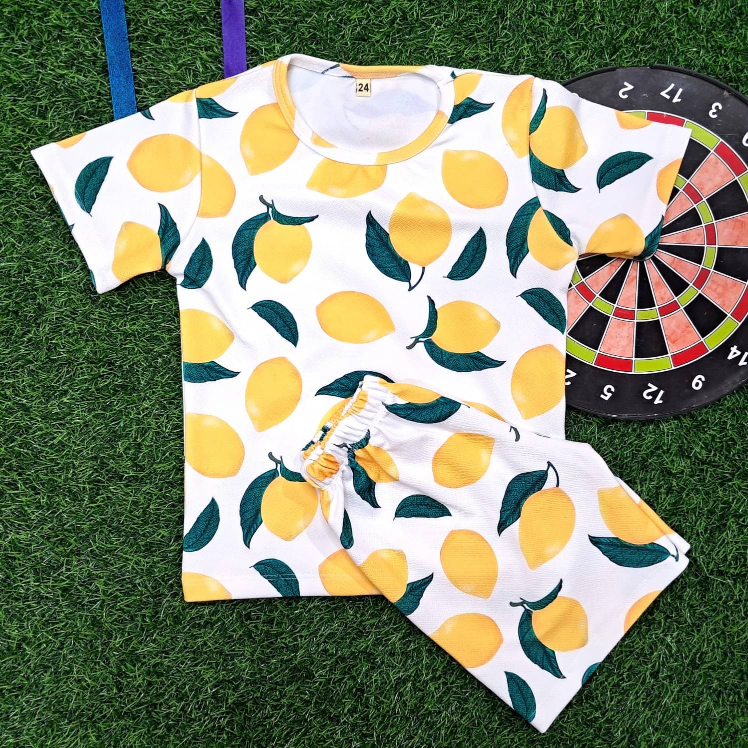 s muktar garments Pack of 1 Baby Boys Cotton Blend T-Shirt & Shorts Set ( Multicolor )     			s muktar garments Pack of 1 Baby Boys Cotton Blend T-Shirt & Shorts Set ( Multicolor )