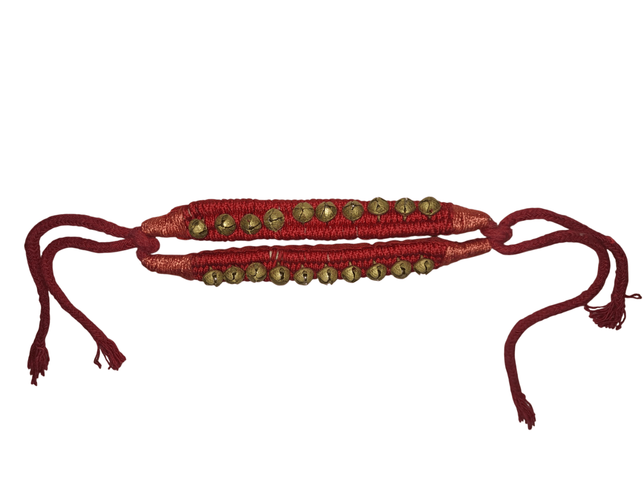     			ADHYA Red Anklets ( Pack of 1 )