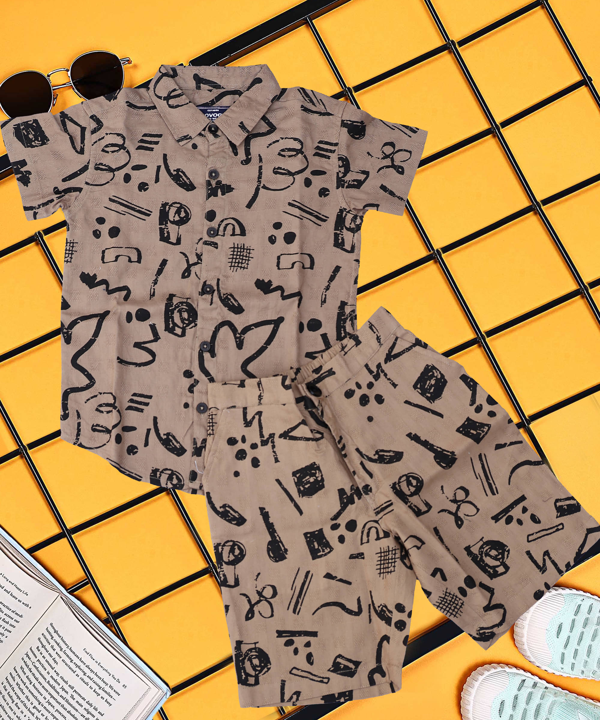     			ALY JOHN Pack of 1 Baby Boys Cotton T-Shirt & Shorts Set ( Multicolor 3 )