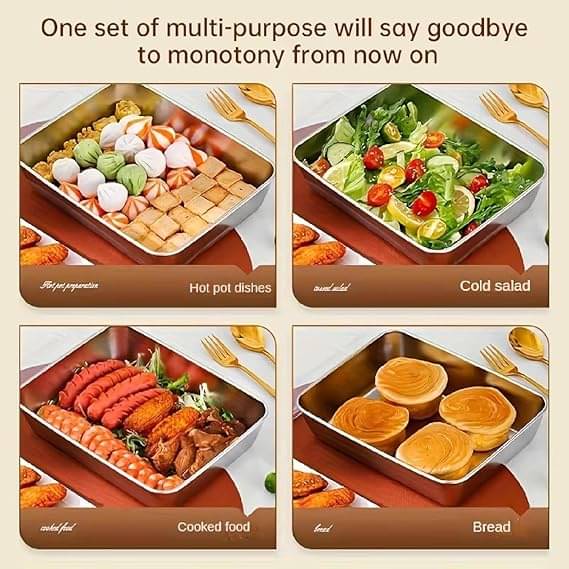 Abhira Stainless Lid Box Steel Silver Multi-Purpose Container ( Set of 1 ) Abhira Stainless Lid Box Steel Silver Multi-Purpose Container ( Set of 1 )