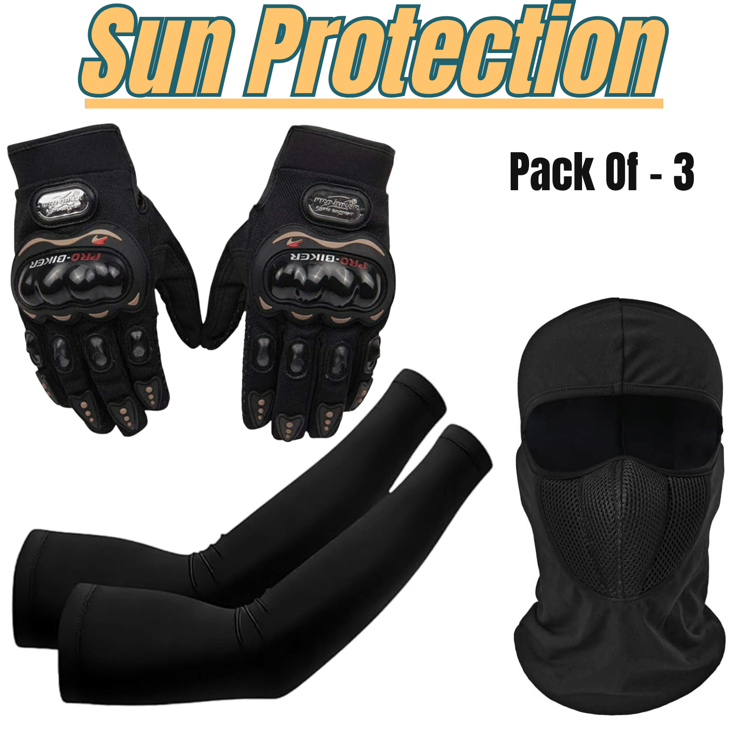 Bike Hand Gloves Full Arm Skin Hand Gloves Men's Women's Cotton