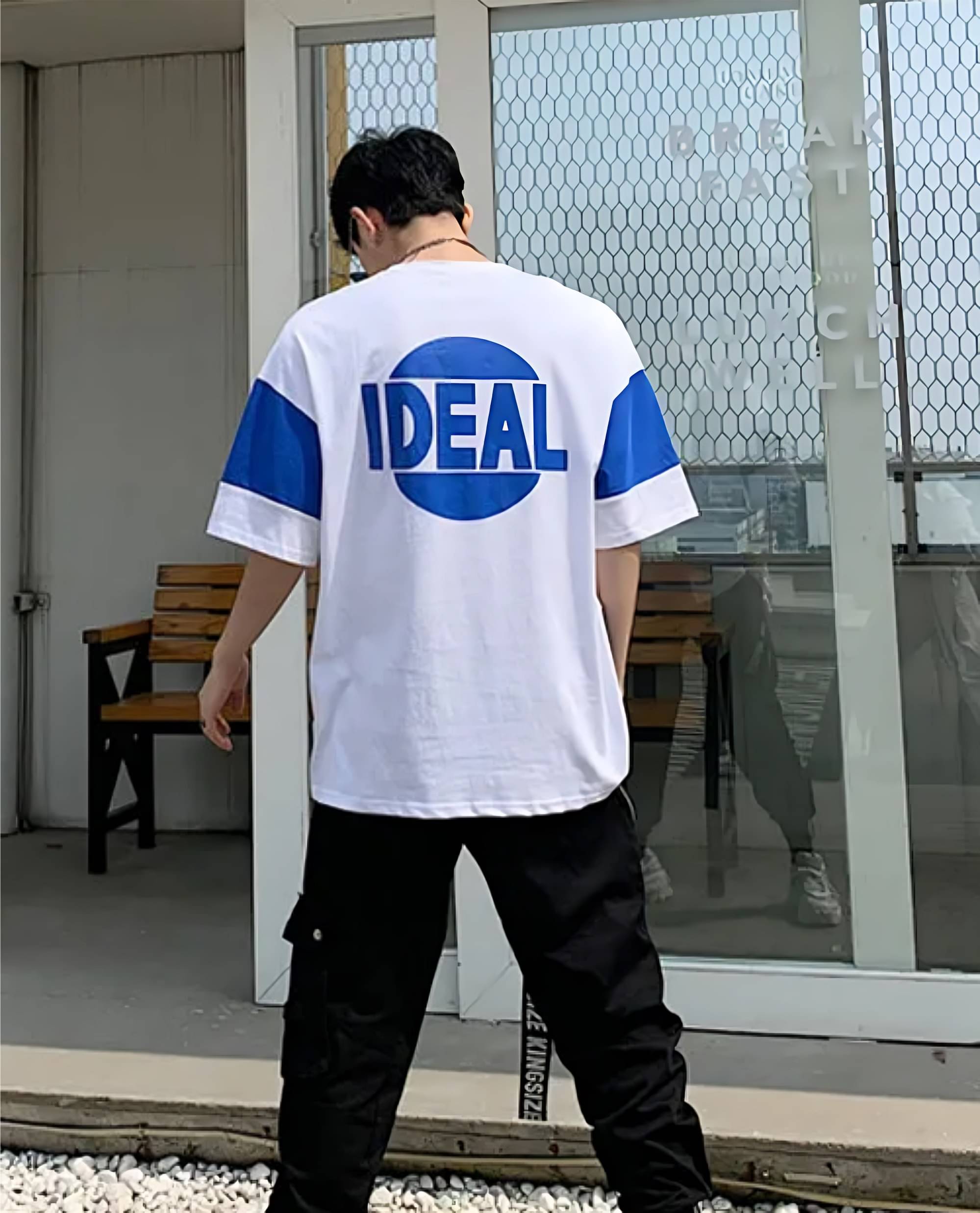     			BUKKL Men Cotton Oversized Fit Colorblock T-Shirt ( Multicolor6 )