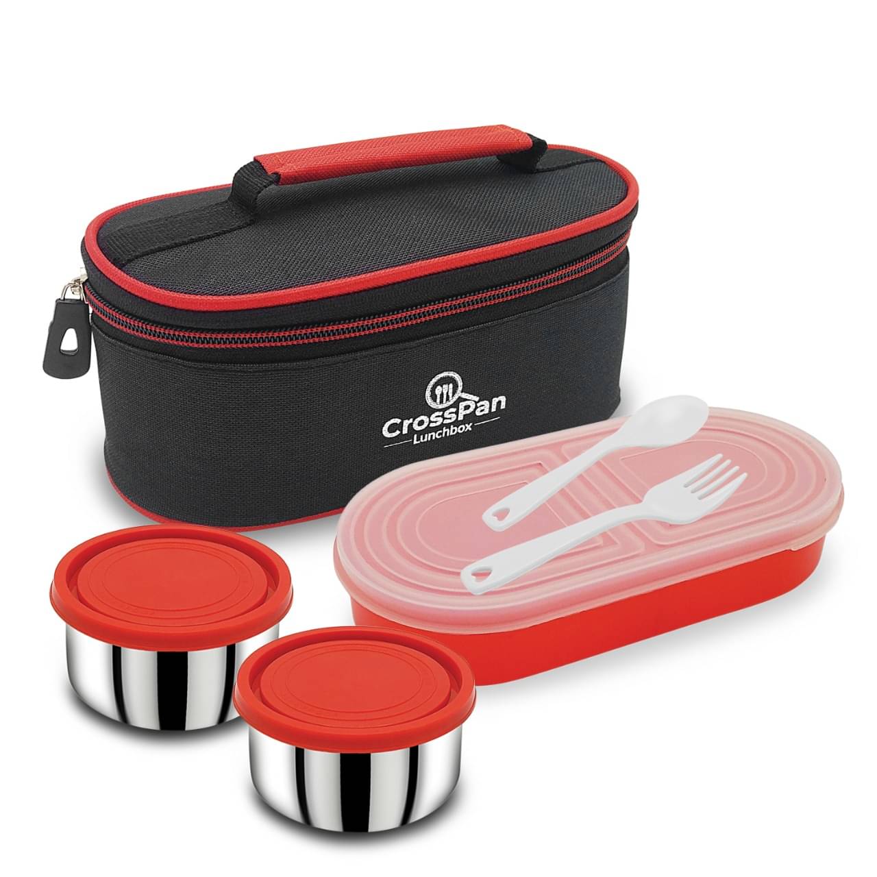 CrossPan 3 CONTAINER TIFFIN BOX Stainless Steel Insulated Lunch Box 3 - Container ( Pack of 1 ) CrossPan 3 CONTAINER TIFFIN BOX Stainless Steel Insulated Lunch Box 3 - Container ( Pack of 1 )